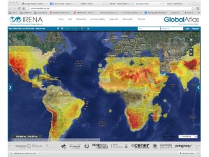 IRENA Global Atlas of Solar and Wind resources