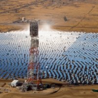 BrightSource's Coalinga tower - Picture: BrightSource
