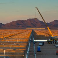 Abengoa CSP plant Solana in Arizona, a 280 MW parabolic trough plant