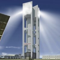 Artist rendering of the Khi Solar One plant
